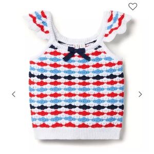 Janie & Jack Americana Crochet Tank Top